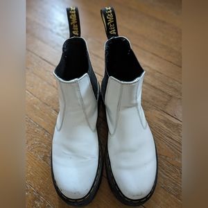 Dr. Marten white platform Chelsea Boot